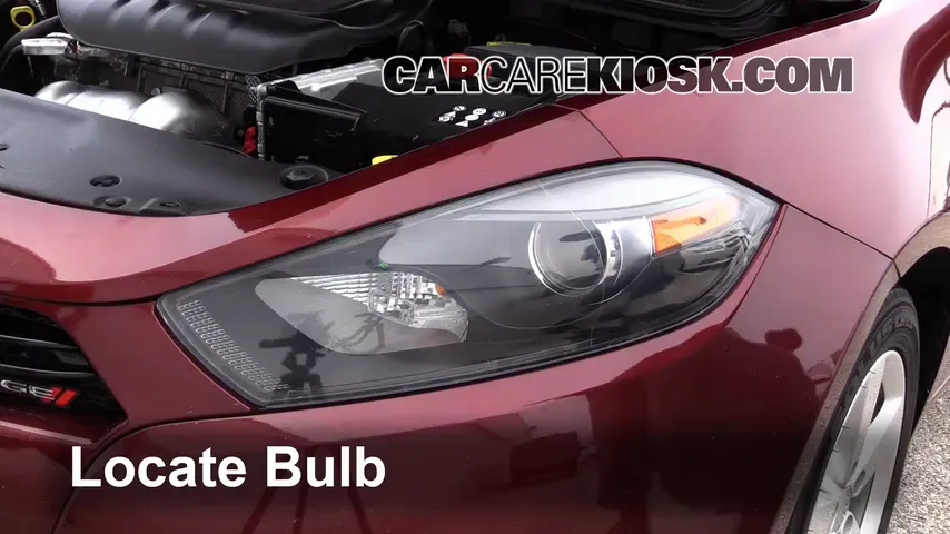2015 Dodge Dart SXT 2.4L 4 Cyl. Lights Highbeam (replace bulb)